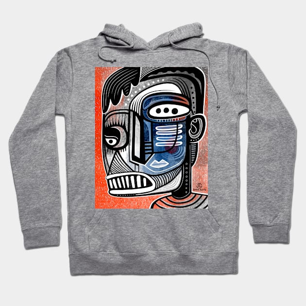 Abstract face Hoodie by Daria Kusto